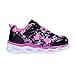 AkkPeiex Kids Led Shoes Toddler Girls Fashion Light Up Sneaker(Multi/Black,9)