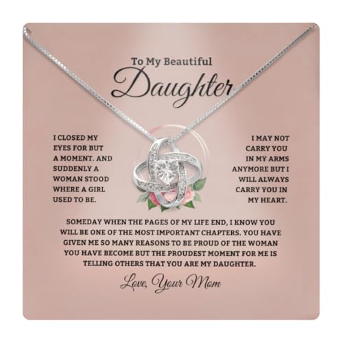 Perfect-Present-for-Daughter-from-Mom-Sterling-Silver-Heart-Pendant-with-Sentimental-Message-Card-Jewelry-Gift-for-Daughters-Birthday-Graduation-Christmas-Elegant-Ready-to-Gift-Box