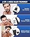 Nasenhaartrimmer 3 in 1 Nasenhaartrimmer Herren Nasentrimmer Nasenhaarschneider USB Wiederaufladbar Ohrhaartrimmer Schmerzloser Nasenhaarentferner Ohrhaarschneider Augenbrauen Ohrentrimmer für Frauen