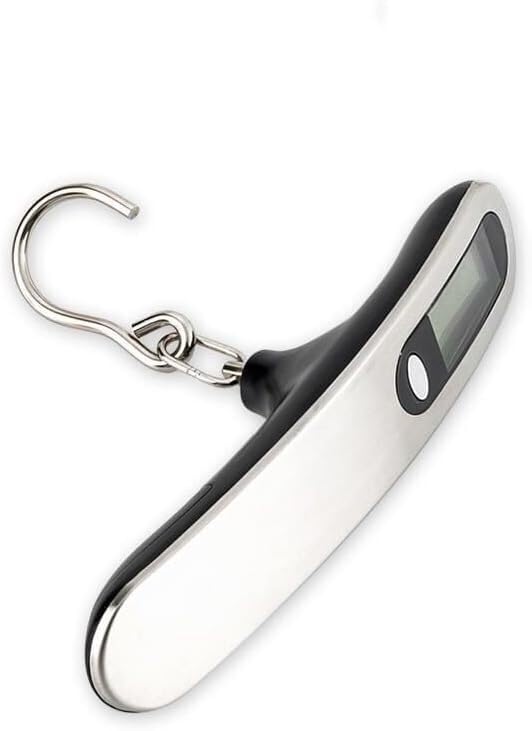 Digital Fish Scale, Portable Hanging Scale, Electronic Luggage Scale with Hook, Accurate Weight Measurement for Fishing, Home Use, and Travel, Compact Design