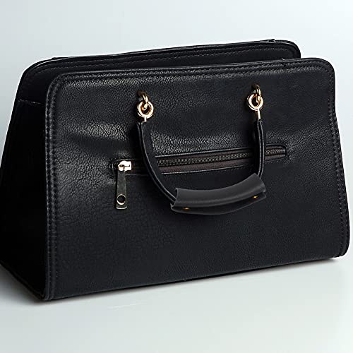 Tendycoco Leather Handle Wrap Luggage Wrap Handbag Handle Leather Wrap Cover Grip Protector Black Luggage Handle Wrap #TOP6