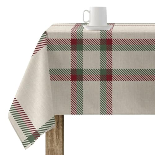 Muaré Toalha de mesa resinada antimanchas, Christmas 100 x 250 cm