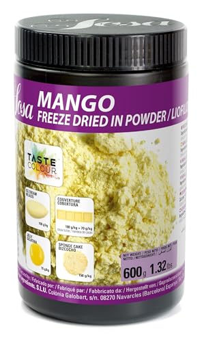 SOSA Mango liofilizado en polvo - Colorante y potenciador de sabor - Bote 600grs - Uso alimentario
