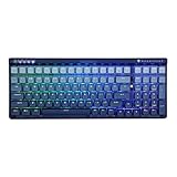 EPOMAKER MACHENIKE K600S 100-key Hot Swappable RGB Bluetooth 5.0/2.4GHz/Type-C Wired Mechanical Gaming Keyboard NKRO, 3000mAh Battery for Win/Mac/iOS/Android (GR Purple Switch)