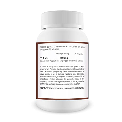 Bhumija Lifesciences Trikatu Capsules 60'S (Pack Of Five) #TOP1