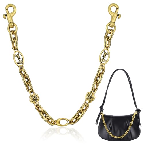 Gaiett Bag Charms, Bag Charm Chain, Purse Charms for Handbags, Vintage Bag Strap Extender (Luxury Vintage Gold)
