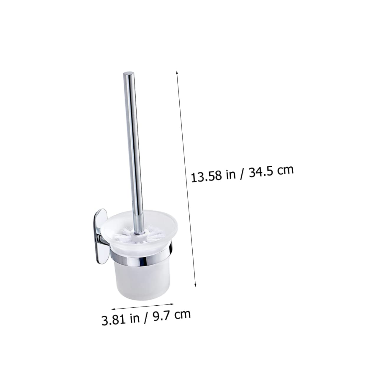 Juego de cepillo de inodoro de montaje en pared con soporte para jabón y cepillo de limpieza profunda, kit de limpieza de baño para cubo de pasta de dientes y más