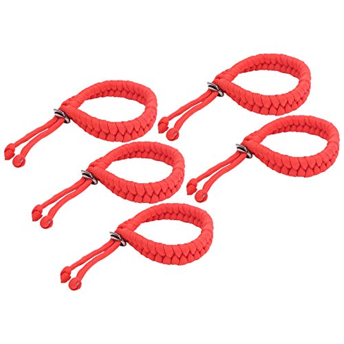 Rcniso Correa de Muñeca Ajustable Paracord Pulsera de Supervivencia Multifuncional para Jugadores Al Aire 5 Piezas