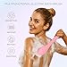 VOYOR Electric Body Brush Back Scrubber Silicone Body Scrubber Two-Way Rotating Brush Head for Deep Cleaning, Exfoliation, 4 Attachments Long Handle IPX6 Rechargeable Shower Brush BC300 (Pink)