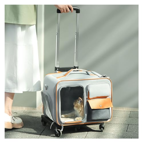 Sac de transport pour animaux de compagnie avec roulettes contre le mal de dos
