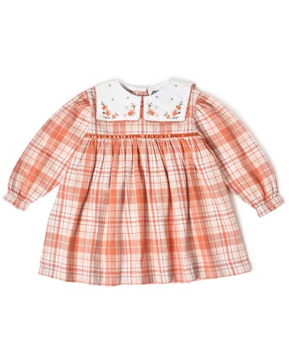 Image of Mi Arcus Corduroy Collar Dress for Baby Girl