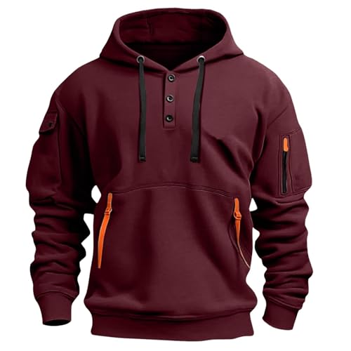 Sweatshirt homme avec doublure éponge pull en maille col rond