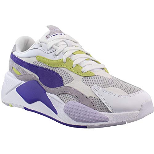 PUMA Womens Rs-X3 Mesh Pop Sneakers Shoes Casual - Grey,Purple,White - Size 7 B