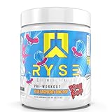 RYSE Up Supplements Element Series Pre-Workout | Everyday Pre-Workout | Beta Alanine, NO3-T Nitrates | 200mg Caffeine | 25 Servings (Blue Raspberry Ring Pop)