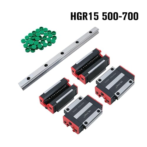 Guía lineal HGW15CC 700 mm con bloques para fresadora CNC 3