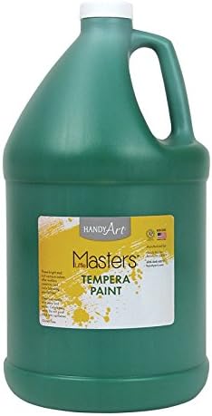 Handy Art Little Masters Tempera Paint, Green, Gallon 128 oz Bottle, Bright & Mixable, High Opacity, Washable Colors for Classroom, Students, Kids, Young Artists, Safe & Non-Toxic, Made in USA — view 3