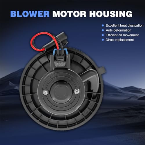 Image of AC Heater Blower Motor with Fan Compatible with Cadillac Escalade, 2007 2008 2009 2010 2011 2012 2013 2014 Chevy Silverado Suburban Avalanche Tahoe, GMC Sierra Yukon 1500 2500 Replace# 700164