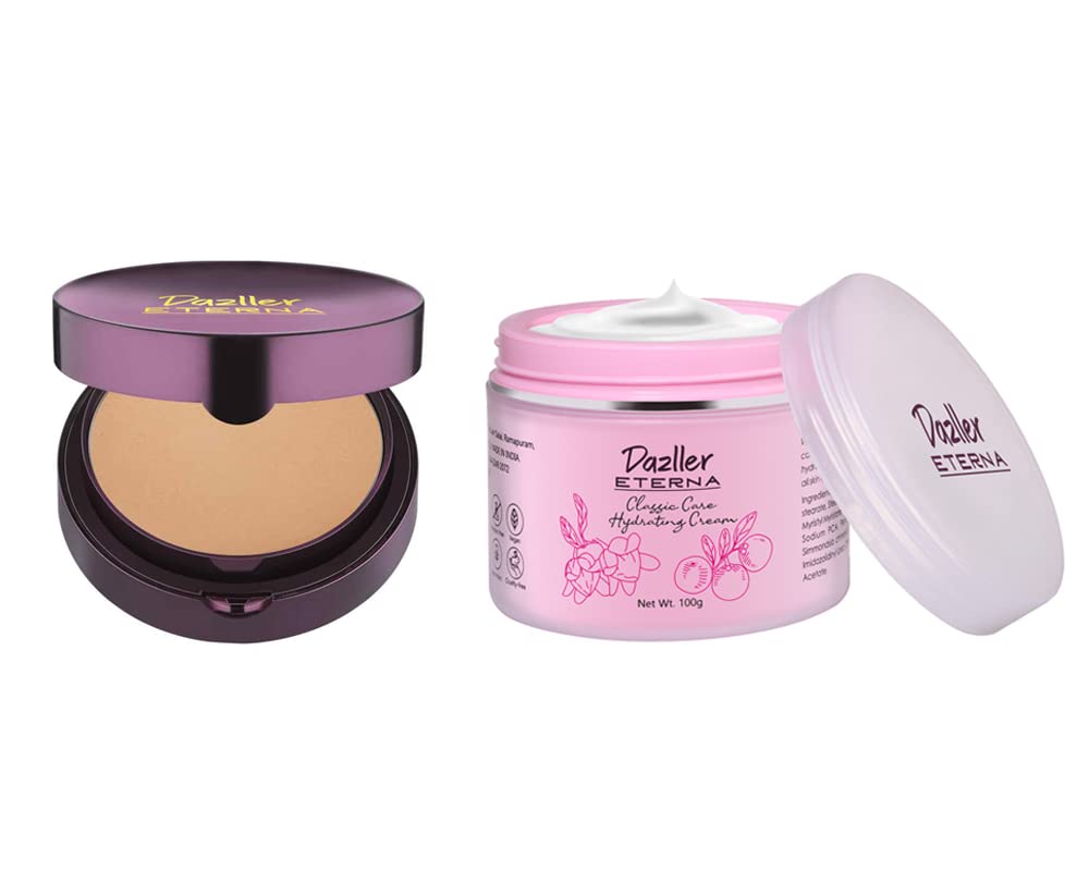 Dazller Eterna Sheer Glow Compact Powder, Coffee SC, Oil Control, SPF PA++, Matte, Up to 8-hrs Stay, Zero Caking
