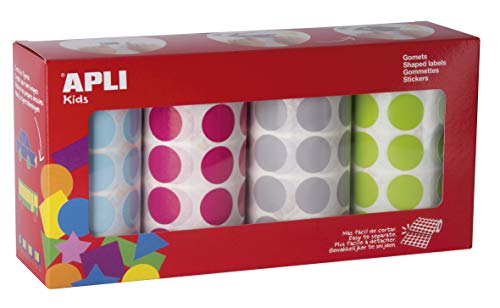 Gommettes rondes 4 couleurs pour occuper les enfants sans écran