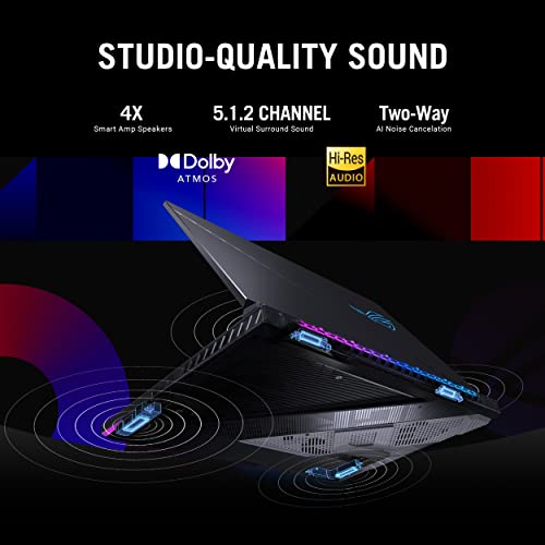 ROG Strix Scar 16 (2023) Gaming Laptop, Nebula HDR QHD 16" 240Hz/3ms, 1100 nits, Mini LED, GeForce RTX 4090, Intel Core i9-13980HX, 32GB DDR5, 2TB PCIe, Wi-Fi 6E, Windows 11 Pro, Off Black - Notebook - Immagine 8