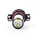 Alla Lighting 2400 Lumens 5201 DRL PS24WFF 5202 LED Fog Lights Bulbs, 6000K Xenon White PS19W 12085C1 Fog Lamps Replacement