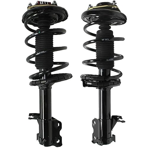 Image of Detroit Axle - 12pc Front End Suspension Kit for 2000-2001 Nissan Maxima Infiniti I30 2 Ready Struts 2 Lower Control Arms w /Ball Joints 2 Sway Bars 4 Inner Outer Tie Rods 2 Boots Replacement