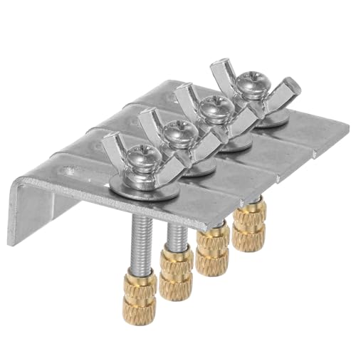 DIYEAH Kit de Supports Évier Encastré Cuivre et Fer Clips Robustes Résistants à la Corrosion pour Fixation Sous Vasque Salle de Bain Montage Facile sans Perçage Durabilité Renforcée pour