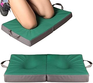 Art Beauty Garden Kneeling Pad Memory Foam Knee Pillow with Removable Water Resistant Neoprene Cover for Gardening Work Workout Extra Thick Cushioned Kneeler Green
