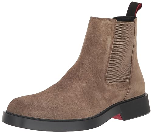Image of HUGO Men's Iker Suede Chelsea Boots