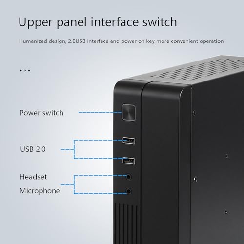Boîtier ITX industriel MX02 Mini châssis PC de bureau USB2.0 HTPC pro - 3