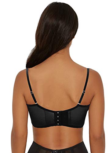 Gossard Women's Vip Eyelash Padded Longline Bra, Black, 36G #TOP4