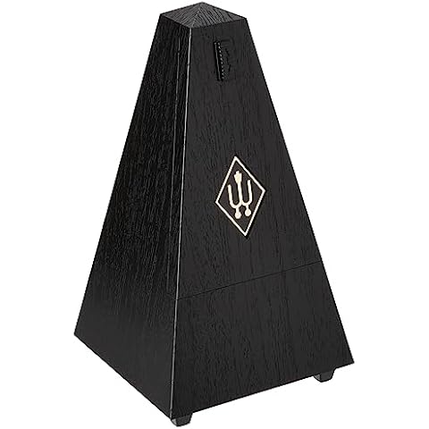 Wittner 903304 Plastic Casing Metronome without Bell, Black Cover