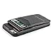 iPhone 6 and iPhone 6S Card Case Flip Wallet by Dockem- Minimalist Vintage Synthetic Leather Wallet Case Professional Executive Cover with 4 card slots, Dark Brown