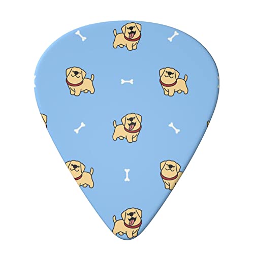 ASDTEHCY Lot de 6 médiators en celluloïd – Motif chiot labrador retriever – Pour guitares acoustiques électriques… - Les Beatles, Paul McCartney, John Lennon, RIngo Starr, George Harrison ASDTEHCY Lot de 6 médiators en celluloïd - Motif chiot labrador retriever - Pour guitares acoustiques électriques… – Image 4