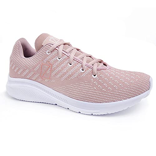 Tênis Feminino Academia e Caminhada Ultra Leve + Relógio Digital - Rosa/37