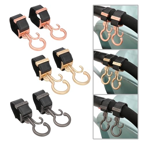 Convenient Strollers Attachment Hook 2Pcs Strong Metal Clips Hanging Rack Hook for Hanging Baby Essential Product