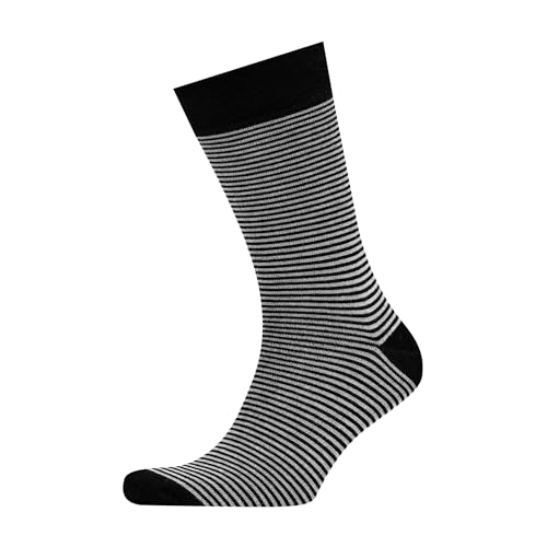 VRD Bamboo Mens Dress Socks for Men, 1-Pack, Black Crew Length Mid-Calf Socks, Mens Shoe Size 8-13
