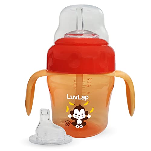 LuvLap Banana Time 150ml Anti Spill, Interchangeable Sipper / Sippy ...