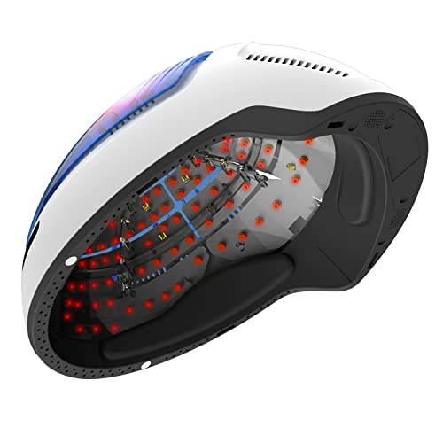 Laser Hair Growth Helmet FDA Cleared Hair Loss Regrowth Cap Treatment for Men and Women Uses Red Light Therapy