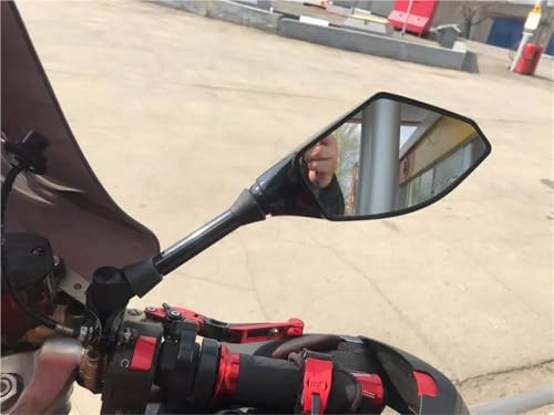 Espejo de manillar para motocicleta con intermitente integrado para evitar puntos ciegos 5