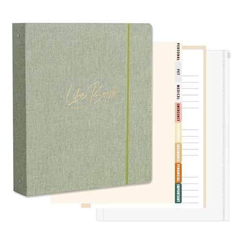 Ampleer Life Book Document Organizer Folio, End of Life...