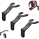 SIXHAOBU 3 Stück Helm Halterung Wand mit Haken,Fahrradhelm Halterung Wand,Motorradhelm helmhalter,Helmhalterung für Aufhängen von Schlüssel und Motorradhelm(Schwarz)