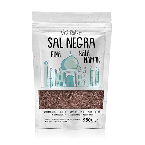Sel Kala Namak, Fin, 100 % Naturel, | Saveur œuf | Pas d'additifs, Pas De Raffinage. Sel Noir De l'Himalaya. Teneur Plus Élevée En Oligo-Éléments. Assaisonner. Origine : Inde et Pakistan.