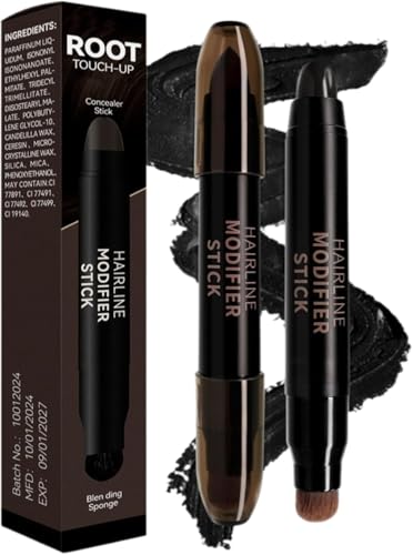 Revyn Instant Root Cover up Stick, Revyn Root Color Stick,Revyn Beauty, Natural Concealer for Hairline, Roots & Sides for Women & Men, Plant-Based,48h Makeup Lasting (#01)