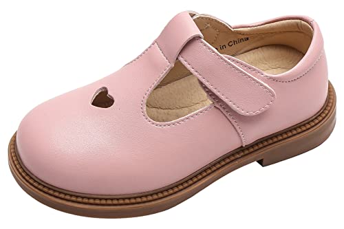 WUIWUIYU Filles Mary Janes Chaussure Enfant de Princesse Étudiants Fête 26-37EU -Rose 26 Cover