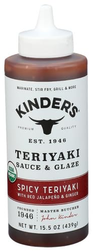 Kinders Spicy Teriyaki Sauce 15.5 oz (Pack of 6)
