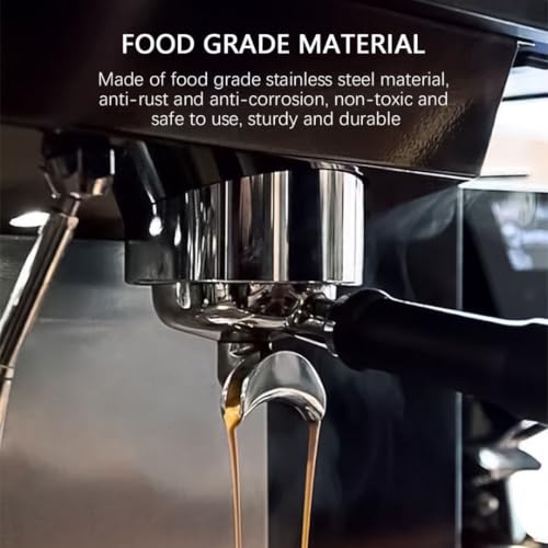 Image of BEAN BLISS Double Shot Spout Connection for Semi-Automatic Coffee Machine Portafilter, Stainless Steel Replacement Spout for Espresso Machines in Cafes,Coffee Shops & Households