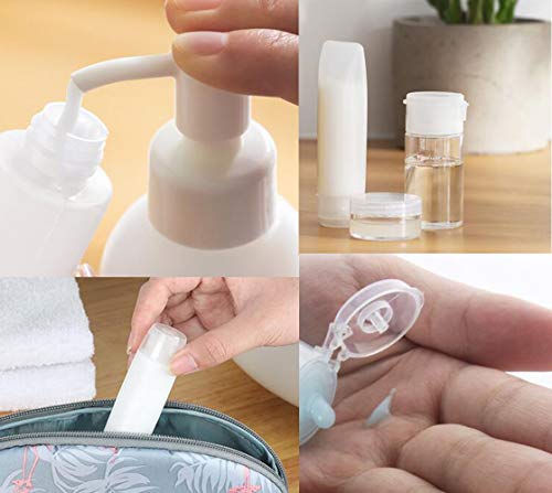 Bekith 12 Pack Travel Size Plastic Squeeze Bottles for Liquids, 30ml/1oz Makeup Toiletry Refillable Cosmetic Containers… - Image 7