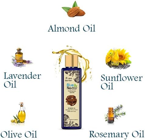 Blue Nectar Ayurveda Kumkumadi Oil for Skin Glow with Almond Oil, 100 ml (Pack of 1) - Image 5