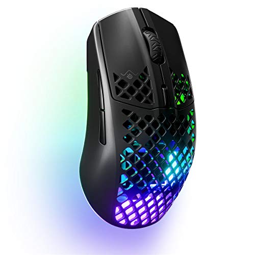 Image of SteelSeries Aerox 3 Wireless - Super Light Gaming Mouse - 18,000 CPI TrueMove Air Optical Sensor - Ultra-lightweight Water Resistant Design - 200 Hour Battery Life